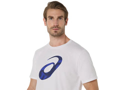 SPIRAL LOGO GRAPHIC COTTON BLEND TEE