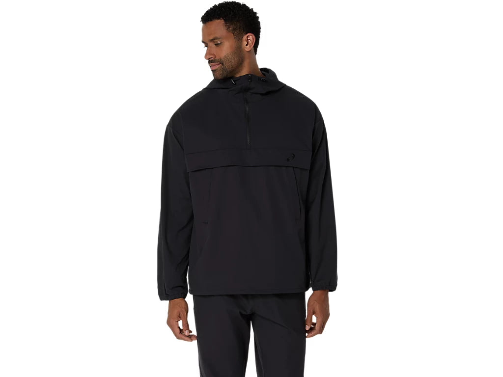 DOUBLE WEAVE RELAXED PULLOVER JACKET